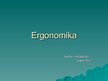 Prezentācija 'Ergonomika', 1.