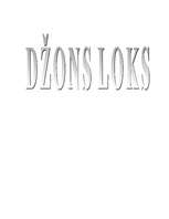 Referāts 'Džons Loks', 1.