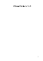 Referāts 'Militāra pielietojuma roboti', 3.