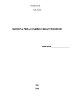 Referāts 'Skolēna pedagoģiskā analīze', 1.