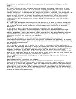 Eseja 'Evaluation of an Employee', 1.