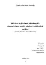 Referāts 'Vēža šūnu aktivizēšanās faktori un vēža diagnosticēšanas iespējas mūsdienu tradi', 1.