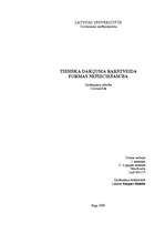 Referāts 'Tiesiska darījuma rakstveida formas nepieciešamība', 1.