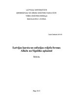 Referāts 'Latvijas karsta un sufozijas reljefa formas Allažu un Siguldas apkaimē', 1.