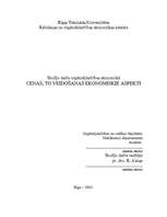 Referāts 'Cenas, to veidošanas ekonomiskie aspekti', 1.