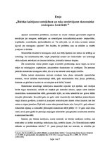 Eseja 'Būtiska kaitējuma noteikšana un seku novērtējums ekonomisko noziegumu kontekstā', 1.