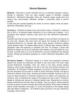 Konspekts 'Chronic Diseases', 1.
