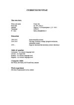 Paraugs 'Curriculum Vitae', 1.