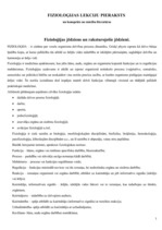 Konspekts 'Fizioloģijas mācību materiāls', 1.