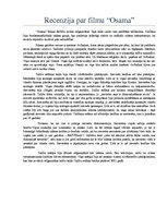 Eseja 'Recenzija par filmu "Osama"', 1.