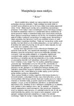 Eseja 'Manipulācija masu medijos', 1.