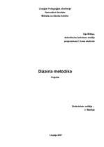 Konspekts 'Dizaina metodika', 1.