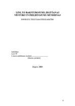 Referāts 'Lini, to raksturojums, iegūšanas vēsture un pielietojums mūsdienās', 17.