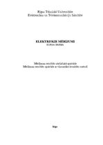 Referāts 'Mērīšanas rezultātu apstrāde ar vismazāko kvadrātu metodi', 1.