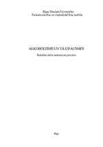 Referāts 'Alkoholisms un tā izpausmes', 1.