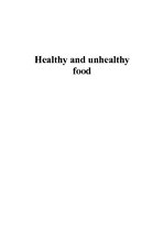 Konspekts 'Healthy and Unhealthy Food', 1.