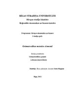 Konspekts 'Grāmatvedības metodes elementi', 1.