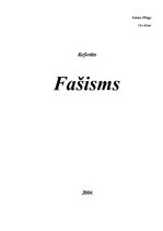 Referāts 'Fašisms', 1.