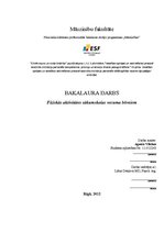 Diplomdarbs 'Fiziskās aktivitātes sākumskolas vecuma bērniem', 1.