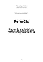 Referāts 'Padomju sabiedrības stratifikācijas struktūra', 1.