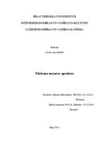 Referāts 'Tūrisma nozare', 1.