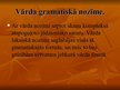 Prezentācija 'Vārda gramatiskā nozīme. Vārda darināšanas daudzveidīgās iespējas.Vārda gramat', 2.