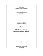 Referāts 'Romāna Sutas šķīvja gleznojums "Kāzas"', 1.