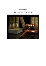 Eseja 'The Need for Law', 1.