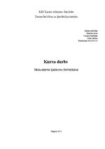 Referāts 'Nekustamo īpašumu formēšana', 1.