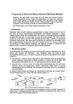 Referāts 'Comparing of Advanced Object - Oriented Modeling Methods', 1.