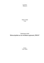 Referāts 'Klientu lojalitāte un tās veicināšana uzņēmumā "Tesco"', 1.