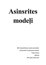 Referāts 'Asinsrites modeļi', 1.