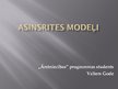 Referāts 'Asinsrites modeļi', 26.