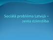 Prezentācija 'Sociālā problēma Latvijā - zema dzimstība', 1.