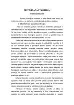 Referāts 'Motivēšanas teorijas, to salīdzinājums', 1.