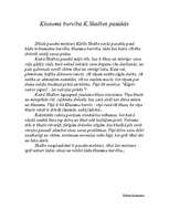 Eseja 'Klusuma burvība K.Skalbes pasakās', 1.