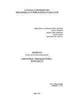 Referāts 'Aristotelis "Nikomaha ētika"', 1.