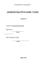 Referāts 'Administratīvo sodu veidi', 1.