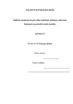 Referāts 'Iekšlietu ministrija kā pārvaldes institūcija un padotībā esošās iestādes', 1.