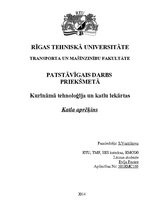 Konspekts 'Kūdras katla aprēķins', 1.