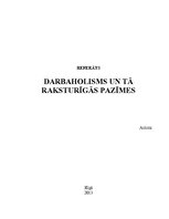 Referāts 'Darbaholisms un tā raksturīgās pazīmes', 1.