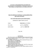 Diplomdarbs 'Prognozēšanas iespējas lauksaimniecībā Jelgavas novadā', 1.