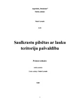 Prakses atskaite 'Saulkrastu pilsētas ar lauku teritoriju pašvaldība', 1.