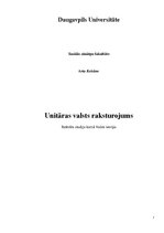 Referāts 'Unitāras valsts raksturojums', 1.