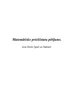 Prezentācija 'Matemātisko priekšstatu pētījums', 1.