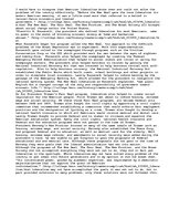 Eseja 'American Liberalism and Its Effectiveness in American Problems', 1.