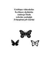 Referāts 'Zvīņspārņi jeb tauriņi', 1.