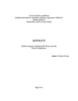 Referāts 'Rafaēla sniegums stājglezniecībā. Portreti, altārgleznas', 1.