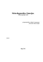 Referāts 'Melu diagnostika. Emocijas', 1.