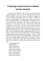 Referāts 'Feminisma ideju ietekme latviešu literatūrā', 17.